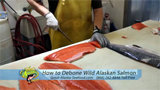 how to debone wild Alaska salmon